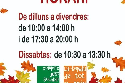 Feliz curso nuevo!!! Volvemos a nuestro horario habitual!!